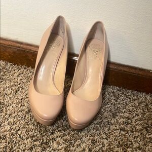 Vince Camuto Nude Platform Heels